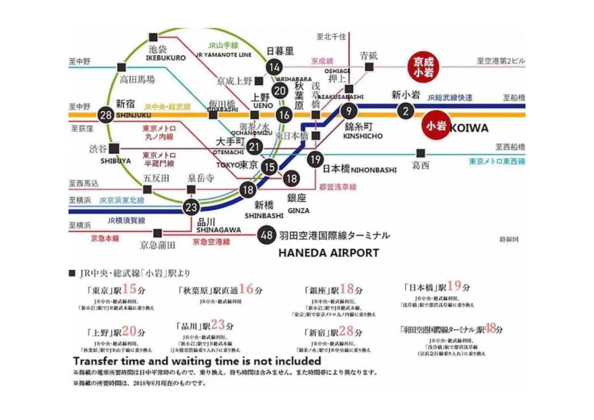 Jr 66Sqm 1F Family Suite 2Ldk Jr Koiwa-Keisei Koiwa-Asakusa-Oshiage-Shinjuku-Ueno Tokyo Eksteriør bilde